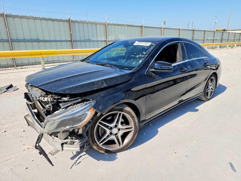 2014 Mercedes-benz Cla-class VIN WDDSJ4EBXEN065056 COPART salvage auction — FRONT END, TX - SALVAGE VEHICLE TITLE (P), sold $525 on 2026-07-31 (photo 1)