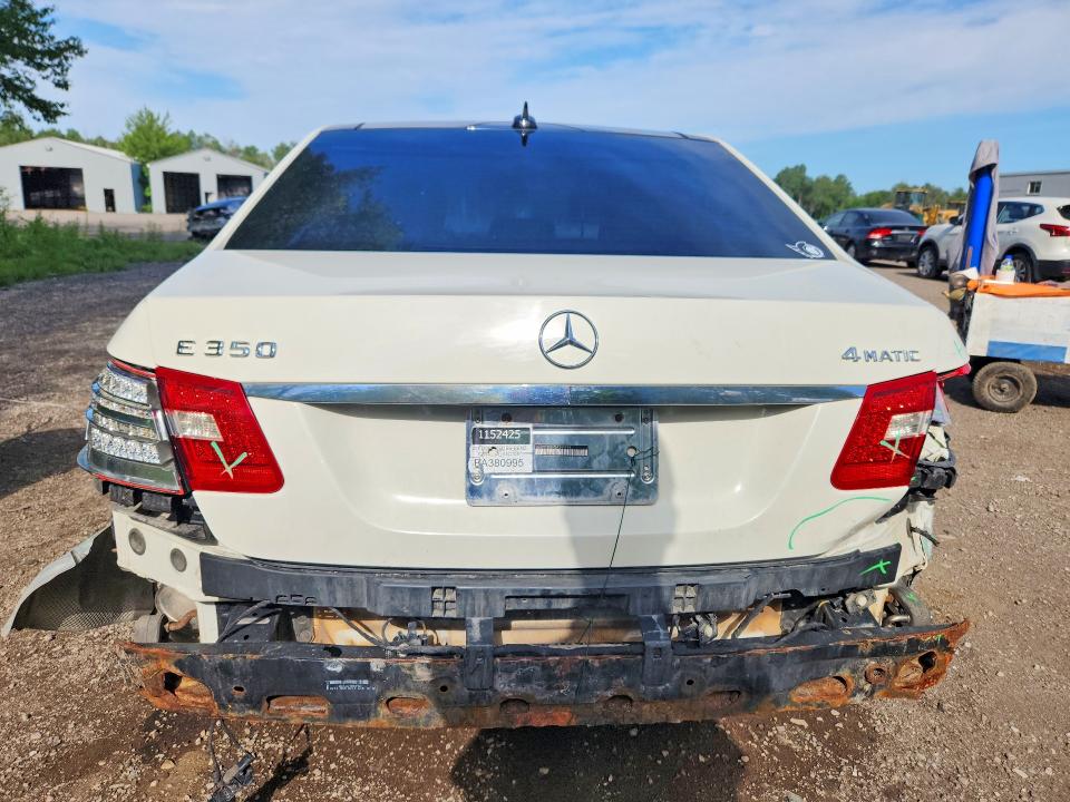 2011 Mercedes-benz E-class VIN WDDHF8HB7BA380995 COPART salvage auction — REAR END, On - Permit Salvage, sold $900 on 2026-07-14 (photo 6)