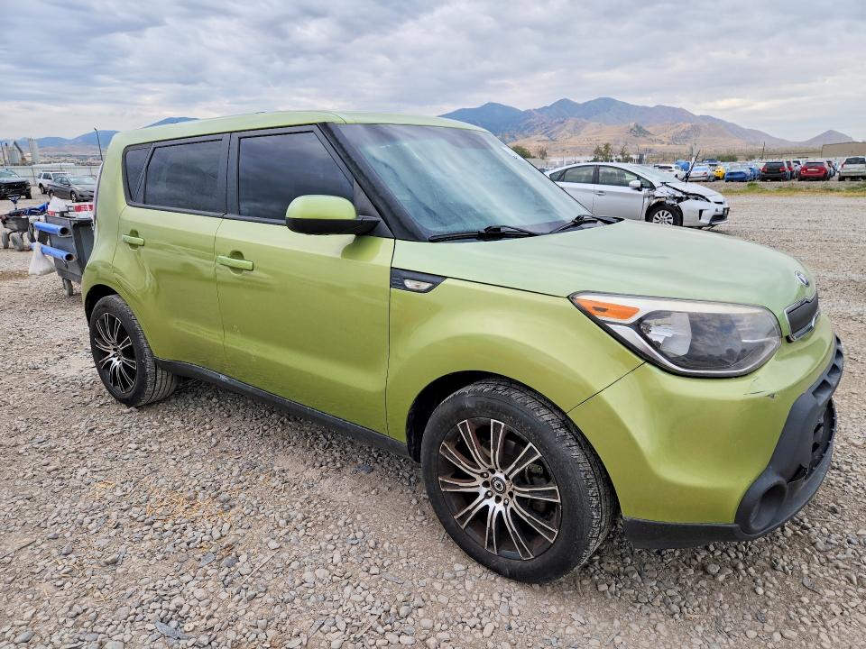 2014 Kia Soul VIN KNDJN2A25E7708583 COPART salvage auction — MINOR DENT/SCRATCHES, Ut - Certificate Of Title (P), sold $825 on 2026-07-31 (photo 4)