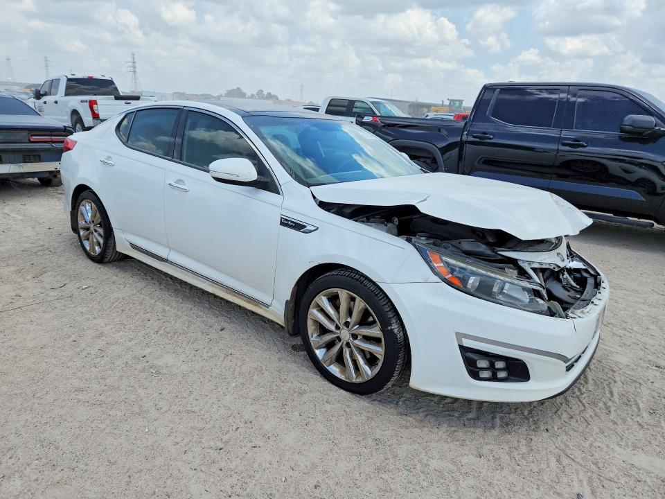 2015 Kia Optima VIN 5XXGR4A64FG411391 COPART salvage auction — FRONT END, TX - CERTIFICATE OF TITLE, sold $1,000 on 2026-07-31 (photo 4)