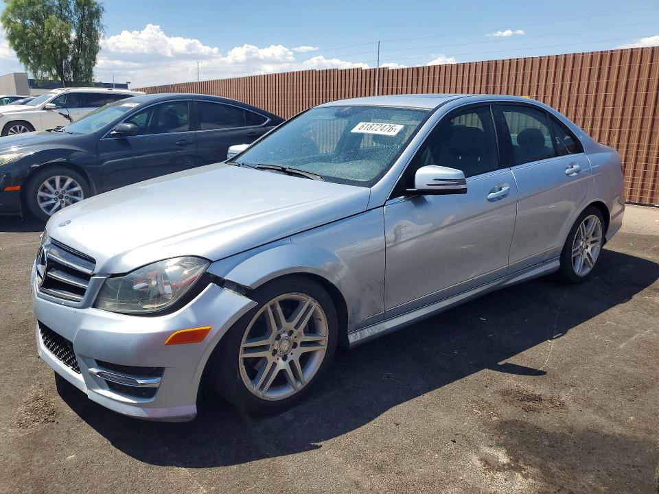 2014 Mercedes-benz C class VIN WDDGF4HB9EG214273 COPART salvage auction — FRONT END, Nv - Certificate Of Title, sold $350 on 2026-07-29 (photo 1)