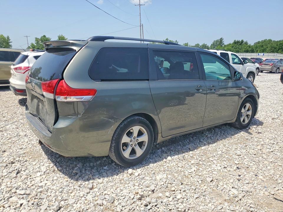 2011 Toyota Sienna VIN 5TDKK3DC3BS155862 COPART salvage auction — REAR END, Mi - Certificate Of Title, sold $2,850 on 2026-07-16 (photo 3)