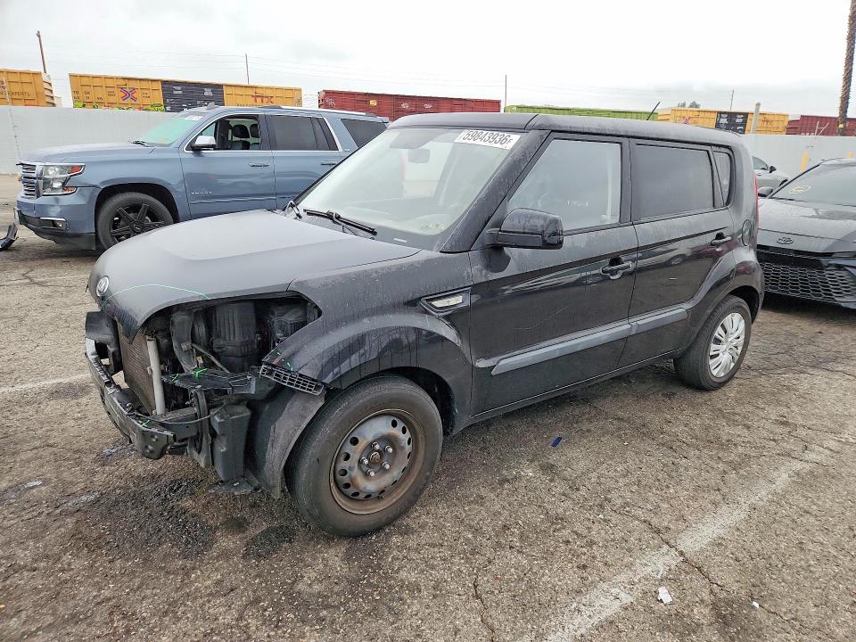 2013 Kia Soul VIN KNDJT2A57D7752177 COPART salvage auction — FRONT END, CA - SALVAGE CERTIFICATE, sold $475 on 2026-07-31 (photo 1)
