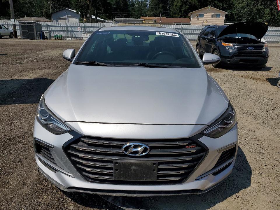 2018 Hyundai Elantra VIN KMHD04LB1JU542641 COPART salvage auction — REAR END, WA - BILL OF SALE, sold $2,300 on 2026-07-31 (photo 5)