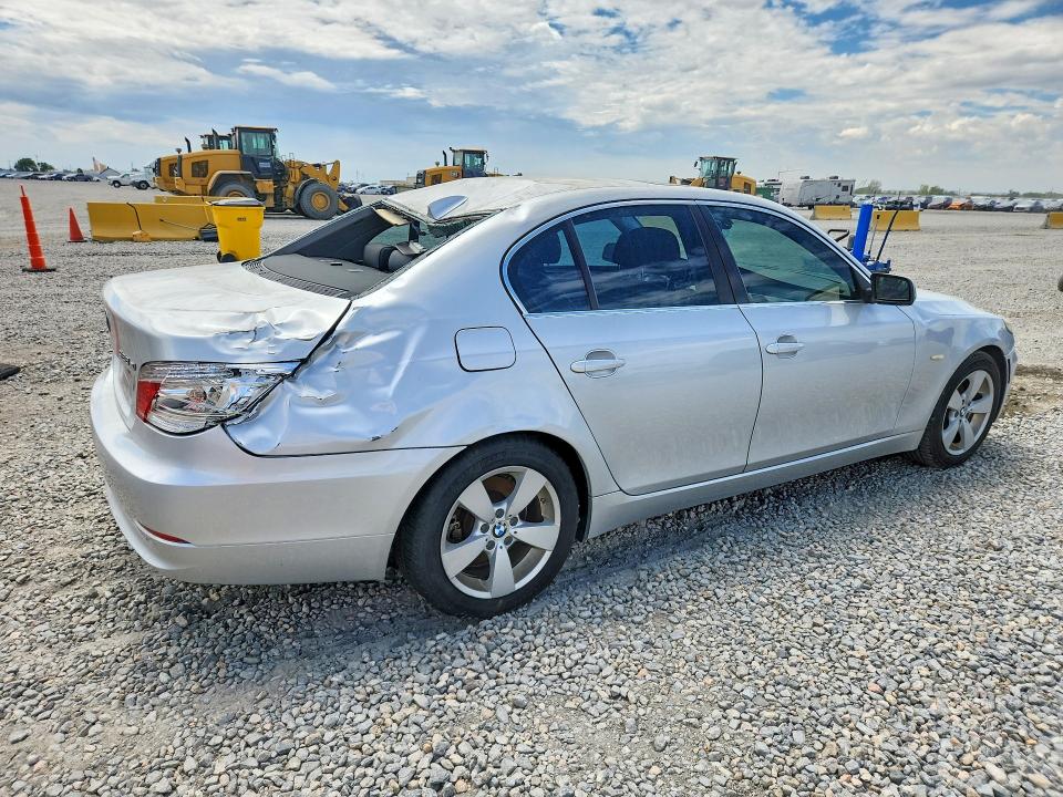 2008 BMW 5 series VIN WBANV13538CZ53703 COPART salvage auction — REAR END, PS, sold $375 on 2026-08-04 (photo 3)