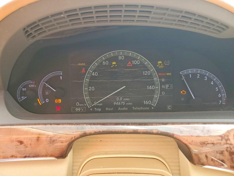 2010 Mercedes-benz S class VIN WDDNG9FB3AA302186 COPART salvage auction — MECHANICAL, FL - CERTIFICATE OF TITLE, sold $275 on 2026-08-04 (photo 9)