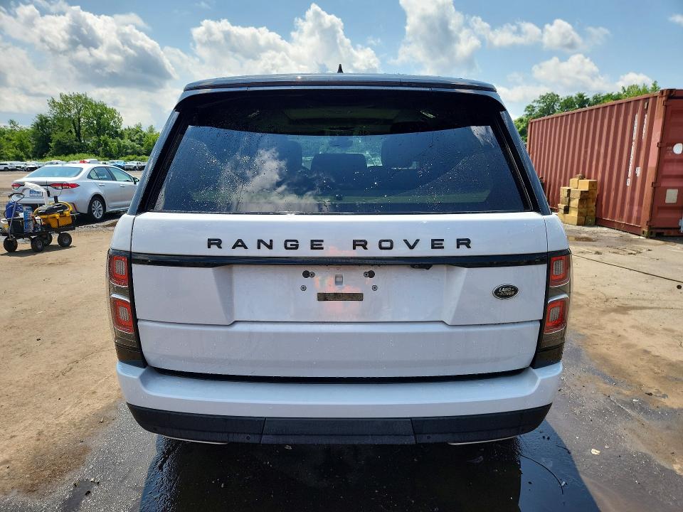 2019 Land rover Rangerover VIN SALGS2SV0KA567117 COPART salvage auction — FRONT END, Ct - Cert Of Title-Salvage, sold $12,800 on 2026-08-13 (photo 6)
