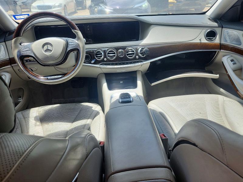 2015 Mercedes-benz S class VIN WDDUG8CB6FA074718 COPART salvage auction — REAR END, Tx - Certificate Of Title (P), sold $5,500 on 2026-08-06 (photo 8)