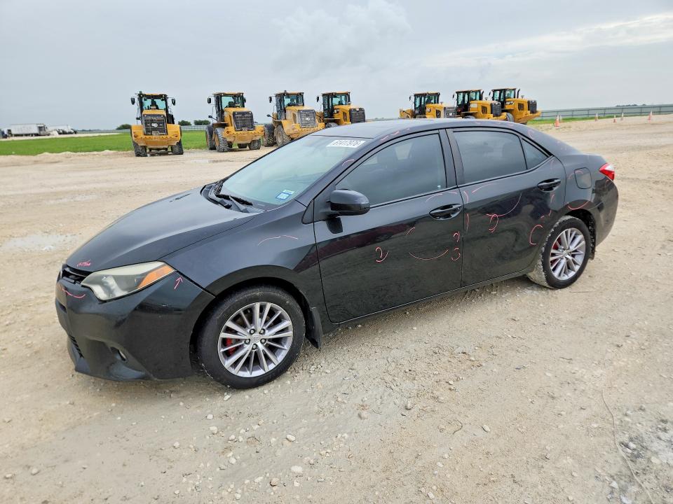 2014 Toyota Corolla VIN 5YFBURHE0EP047740 COPART salvage auction — SIDE, Tx - Salvage Vehicle Title, sold $1,700 on 2026-07-23 (photo 1)
