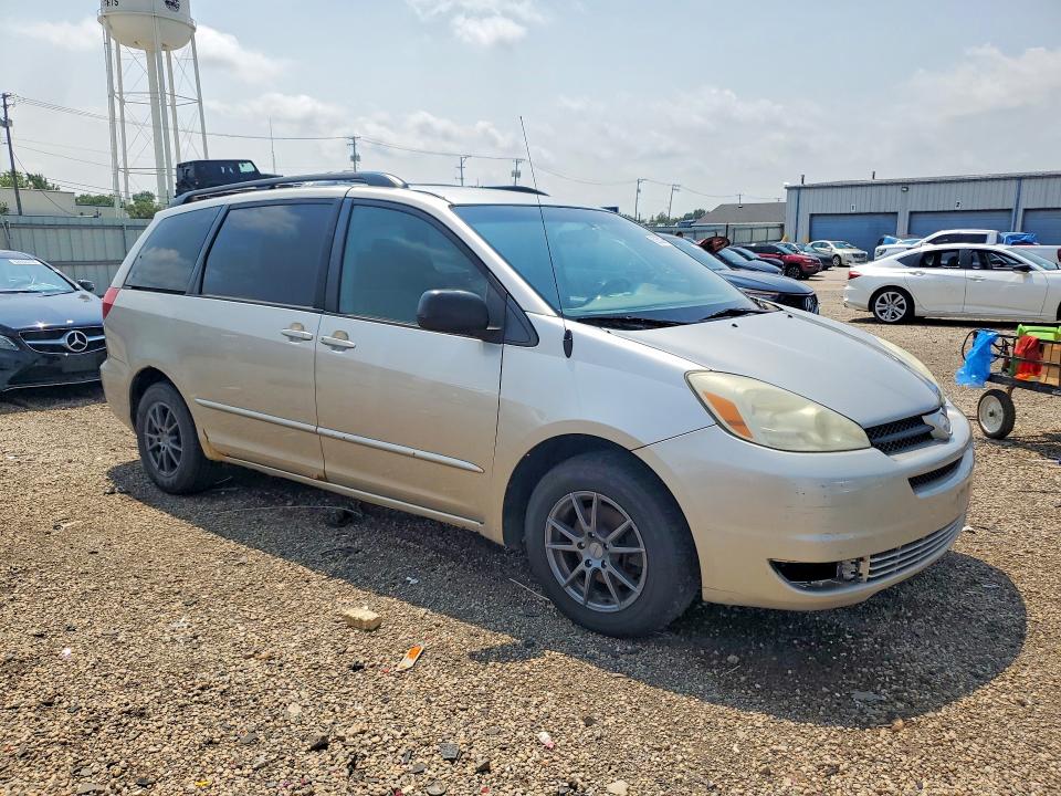 2004 Toyota Sienna VIN 5TDZA23C14S101671 COPART salvage auction — MINOR DENT/SCRATCHES, Il - Certificate Of Title, sold $775 on 2026-07-31 (photo 4)