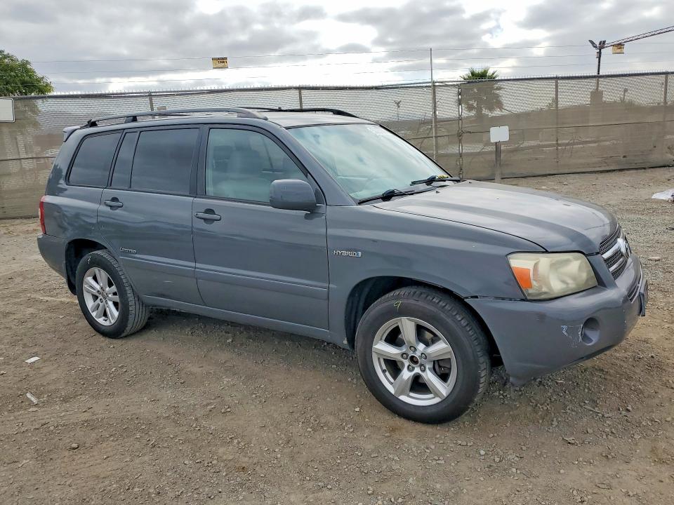 2006 Toyota Highlander VIN JTEEW21A160019409 COPART salvage auction — SIDE, CA - SALVAGE CERTIFICATE, sold $1,000 on 2026-07-17 (photo 4)