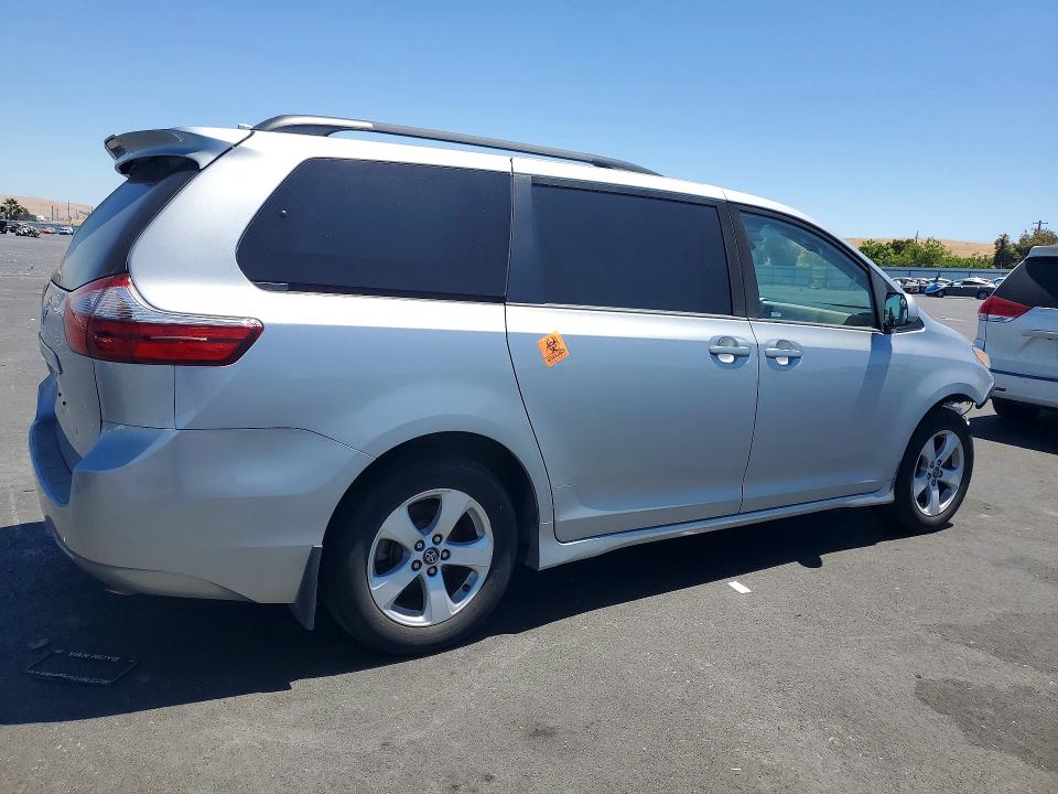 2020 Toyota Sienna VIN 5TDKZ3DCXLS054458 COPART salvage auction — FRONT END, Ca - Dis/Dlr/Exp Only Junk Receipt, sold $2,750 on 2026-07-29 (photo 3)