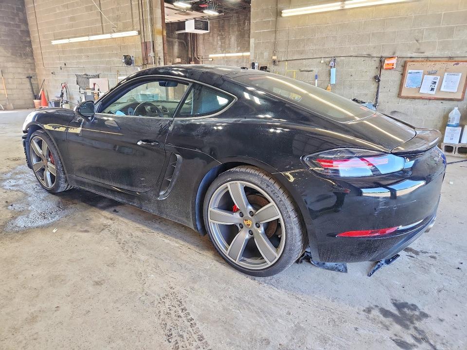 2018 Porsche Cayman VIN WP0AB2A87JK278477 COPART salvage auction — FRONT END, NY - MV-907A SALVAGE CERTIFICATE, sold $17,900 on 2026-07-20 (photo 2)