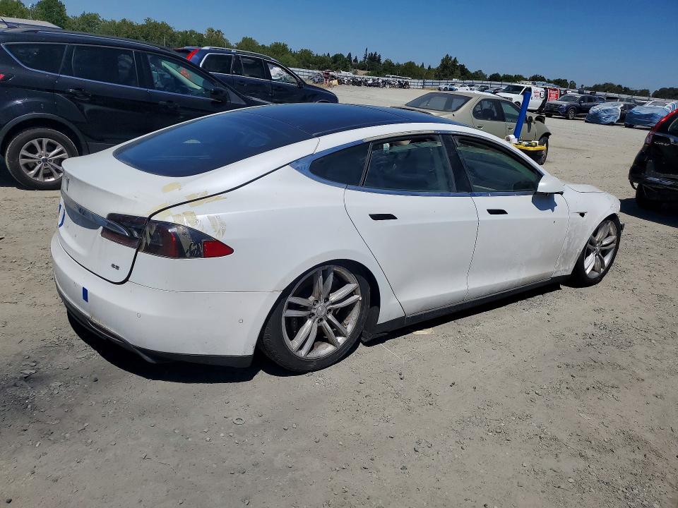 2014 Tesla Model s VIN 5YJSA1H11EFP57345 COPART salvage auction — FRONT END, Ca - Salvage Certificate, sold $1,200 on 2026-08-04 (photo 3)