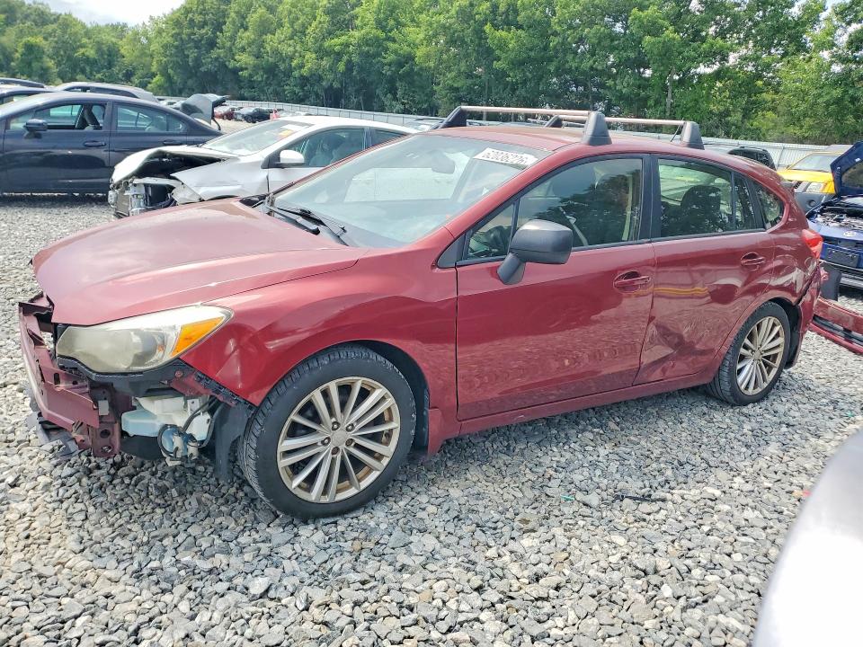 2013 Subaru Impreza VIN JF1GPAE6XD2808238 COPART salvage auction — FRONT END, Ma - Cert Of Title-Reconstrctd Coll, sold $200 on 2026-07-31 (photo 1)
