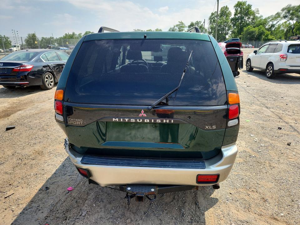 2001 Mitsubishi Montero VIN JA4MT31HX1P031550 COPART salvage auction — UNDERCARRIAGE, Md - Cert Of Salvage > 75% Damage, sold $300 on 2026-07-28 (photo 6)