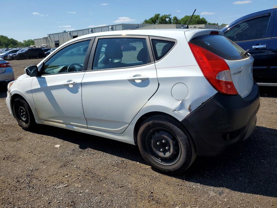 2017 Hyundai Accent VIN KMHCT5AE4HU310941 COPART salvage auction — REAR END, NJ - CERTIFICATE OF TITLE, sold $450 on 2026-07-28 (photo 2)
