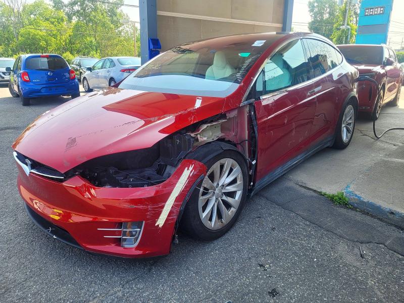 2019 Tesla Model x VIN 5YJXCAE22KF189454 COPART salvage auction — FRONT END, On - Permit Salvage (P), sold $8,400 on 2026-08-20 (photo 2)
