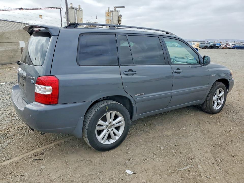 2006 Toyota Highlander VIN JTEEW21A160019409 COPART salvage auction — SIDE, CA - SALVAGE CERTIFICATE, sold $1,000 on 2026-07-17 (photo 3)