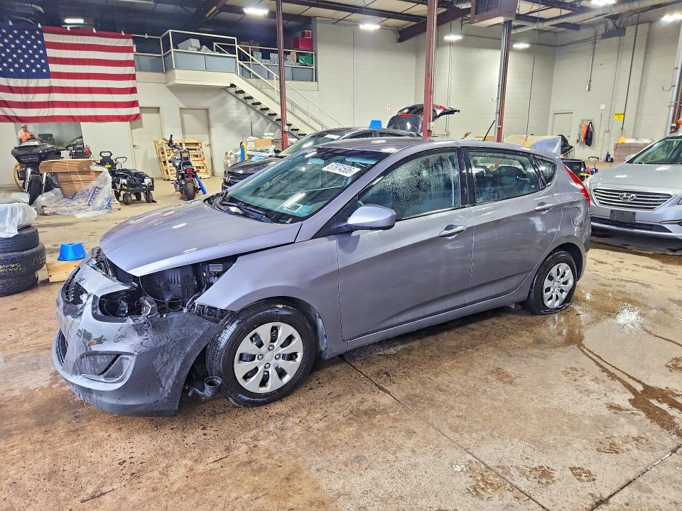 2017 Hyundai Accent VIN KMHCT5AE8HU326107 COPART salvage auction — FRONT END, ST, sold $700 on 2026-07-14 (photo 1)