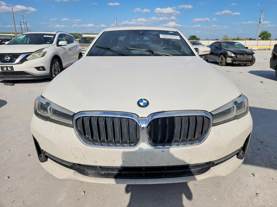 2021 BMW 5 series VIN WBA53BH07MCF11352 COPART salvage auction — SIDE, TX - SALVAGE VEHICLE TITLE, sold $10,300 on 2026-08-21 (photo 5)