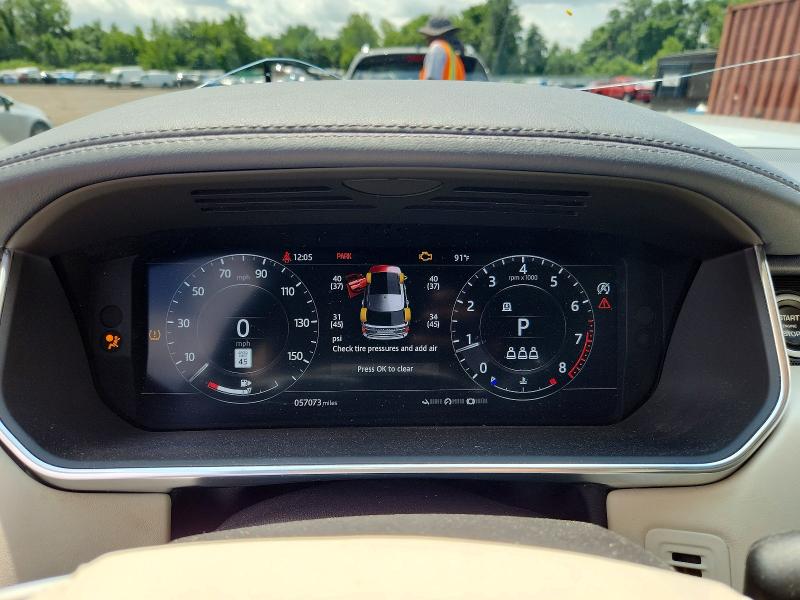 2019 Land rover Rangerover VIN SALGS2SV0KA567117 COPART salvage auction — FRONT END, Ct - Cert Of Title-Salvage, sold $12,800 on 2026-08-13 (photo 9)