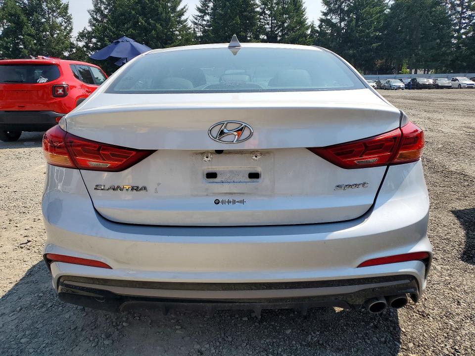 2018 Hyundai Elantra VIN KMHD04LB1JU542641 COPART salvage auction — REAR END, WA - BILL OF SALE, sold $2,300 on 2026-07-31 (photo 6)