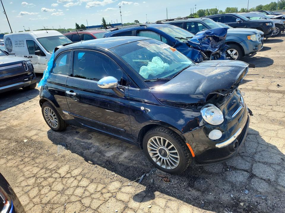 2012 Fiat 500 VIN 3C3CFFCR2CT360066 COPART salvage auction — REAR END, MI - CERTIFICATE OF TITLE, sold $300 on 2026-07-31 (photo 4)