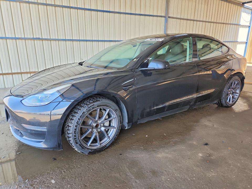 2022 Tesla Model 3 VIN 5YJ3E1EA5NF287124 COPART salvage auction — REAR END, Co - Certificate Of Title, sold $8,200 on 2026-08-03 (photo 1)