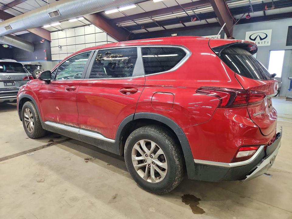 2019 Hyundai Santa fe VIN 5NMS2CAD4KH117508 COPART salvage auction — REAR END, Ct - Certificate Of Title, sold $2,550 on 2026-07-09 (photo 2)