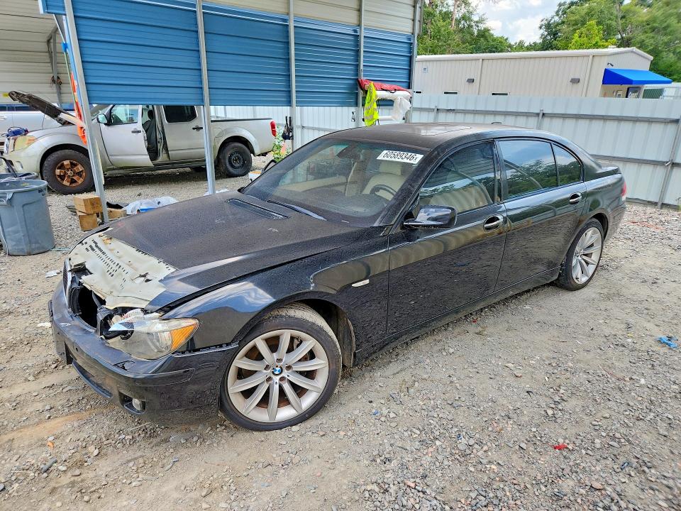 2008 BMW 7 series VIN WBAHN83558DT79945 COPART salvage auction — FRONT END, BP, sold $550 on 2026-08-04 (photo 1)