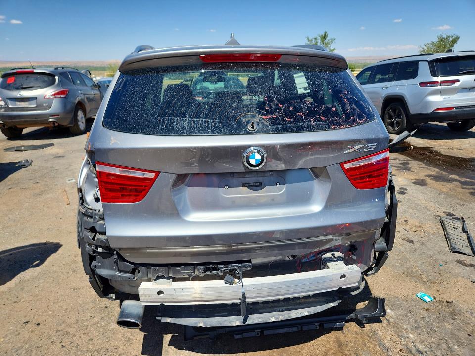 2016 BMW X3 VIN 5UXWY3C57G0N87592 COPART salvage auction — REAR END, Nm - Cert Of Title-Salvage, sold $1,950 on 2026-07-20 (photo 6)