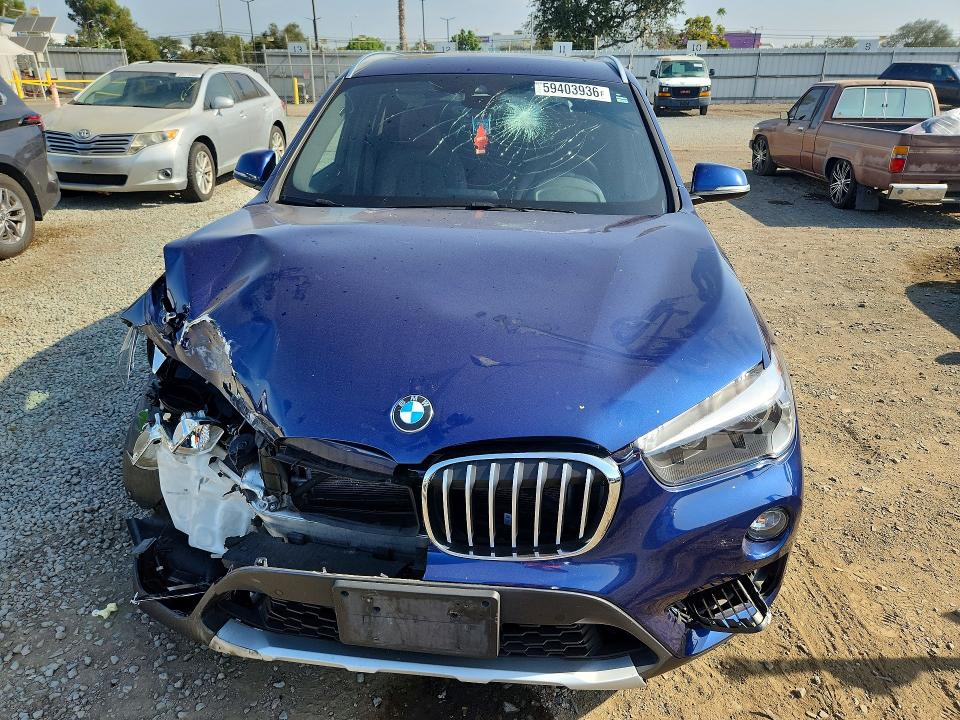 2019 BMW X1 VIN WBXHT3C55K3H34594 COPART salvage auction — FRONT END, Ca - Salvage Certificate, sold $4,400 on 2026-07-31 (photo 5)