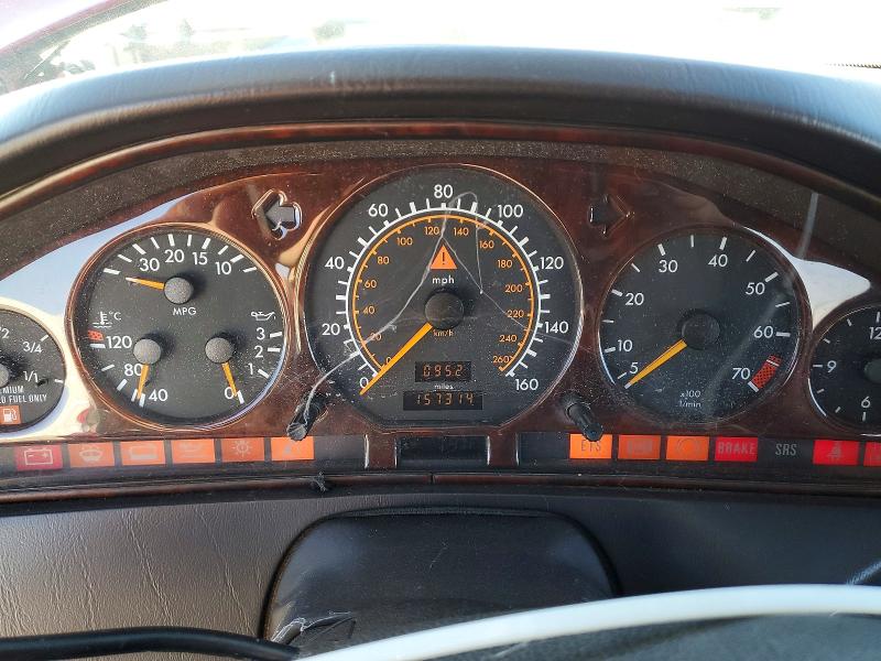 1995 Mercedes-benz Sl-class VIN WDBFA63E6SF115427 COPART salvage auction — MECHANICAL, CA - DIS/DLR/EXP ONLY CLEAN TITLE, sold $2,300 on 2026-07-31 (photo 9)
