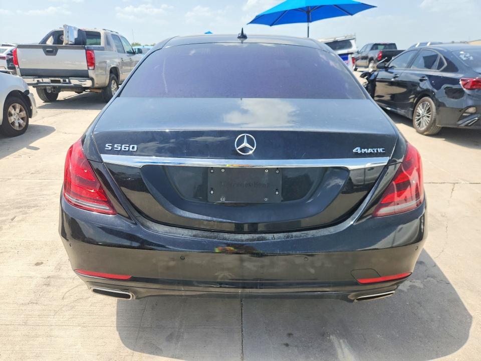 2019 Mercedes-benz S class VIN WDDUG8GB7KA491043 COPART salvage auction — MINOR DENT/SCRATCHES, Tx - Certificate Of Title, sold $19,600 on 2026-08-04 (photo 6)