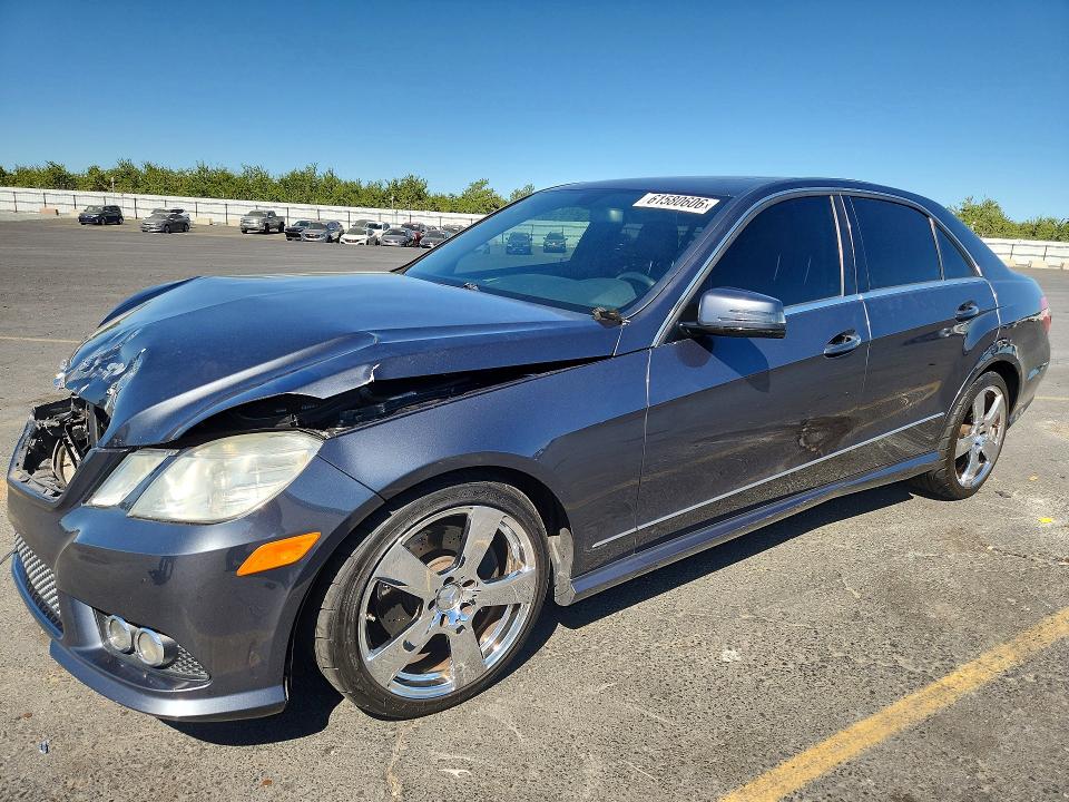 2010 Mercedes-benz E-class VIN WDDHF5GB4AA107611 COPART salvage auction — FRONT END, Ca - Salvage Certificate, sold $400 on 2026-08-03 (photo 1)