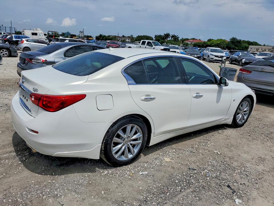 2015 Infiniti Q50 VIN JN1BV7AP8FM330553 COPART salvage auction — MINOR DENT/SCRATCHES, FL - CERTIFICATE OF TITLE (P), sold $1,500 on 2026-07-31 (photo 3)