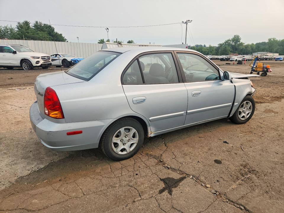 2003 Hyundai Accent VIN KMHCG45C33U497024 COPART salvage auction — FRONT END, Ct - Bill Of Sale-Salvage, sold $450 on 2026-07-31 (photo 3)
