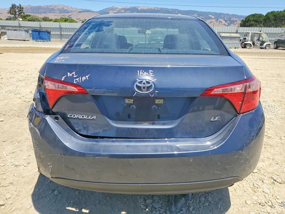 2017 Toyota Corolla VIN 5YFBURHE4HP695439 COPART salvage auction — REAR END, CA - SALVAGE CERTIFICATE, sold $4,850 on 2026-07-16 (photo 6)