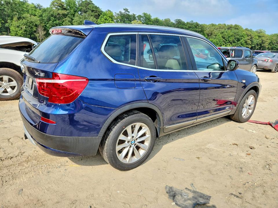 2014 BMW X3 VIN 5UXWX9C56E0D20742 COPART salvage auction — NORMAL WEAR, De - Certificate Of Title, sold $900 on 2026-07-18 (photo 3)