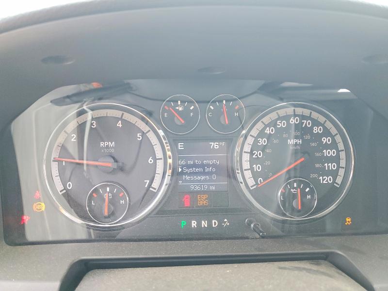 2009 Dodge Ram 1500 VIN 1D3HV13T29J521624 COPART salvage auction — REAR END, Ny - Mv-907A Salvage Certificate, sold $3,100 on 2026-08-02 (photo 9)