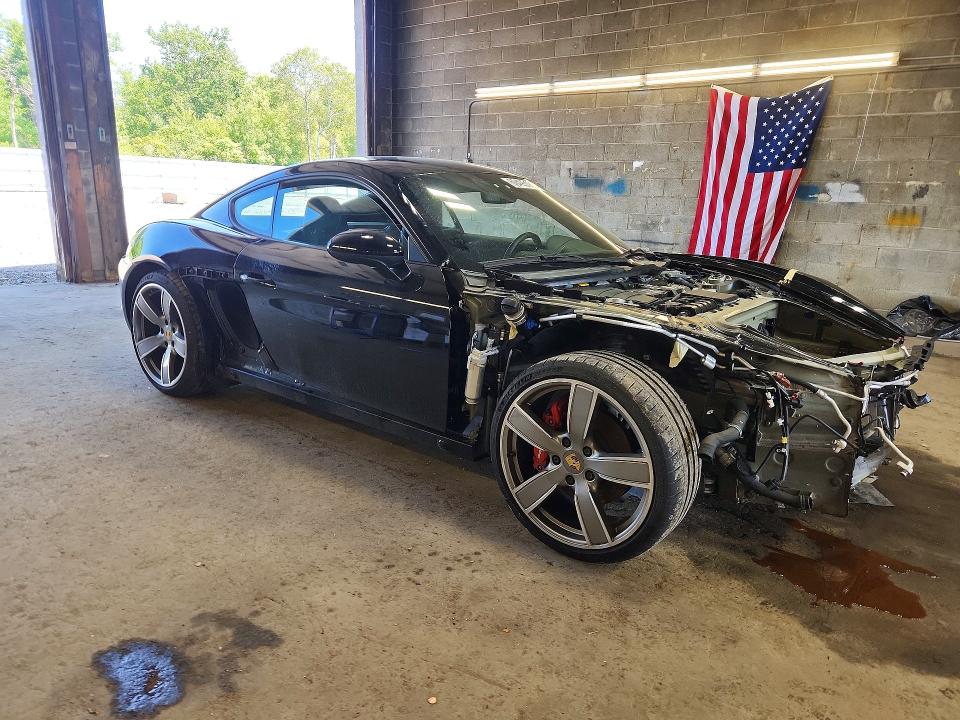 2018 Porsche Cayman VIN WP0AB2A87JK278477 COPART salvage auction — FRONT END, NY - MV-907A SALVAGE CERTIFICATE, sold $17,900 on 2026-07-20 (photo 4)