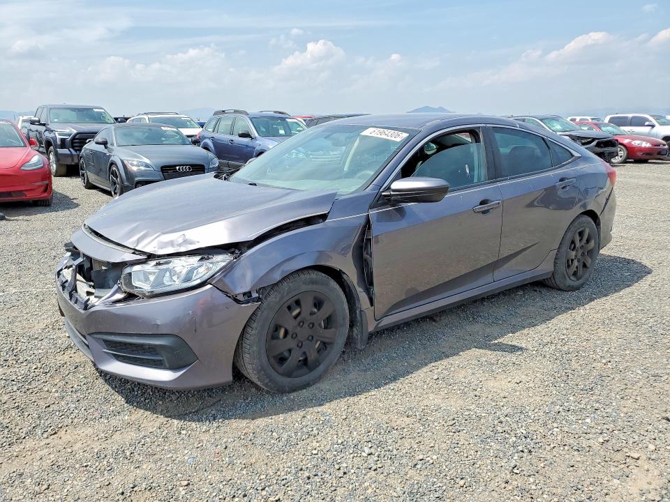 2016 Honda Civic VIN 19XFC2F59GE020054 COPART salvage auction — FRONT END, PA - CERT OF TITLE, sold $3,350 on 2026-08-18 (photo 1)