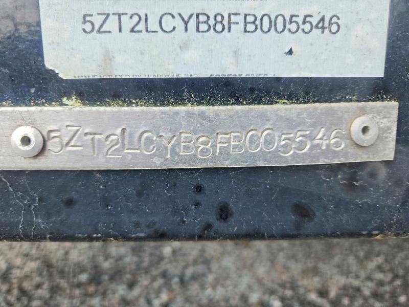 2015 Foresriver Lacrosse VIN 5ZT2LCYB8FB005546 COPART salvage auction — WATER/FLOOD, MA - CERT OF TITLE-RECONSTRCTD FLD, sold $15 on 2026-07-28 (photo 8)
