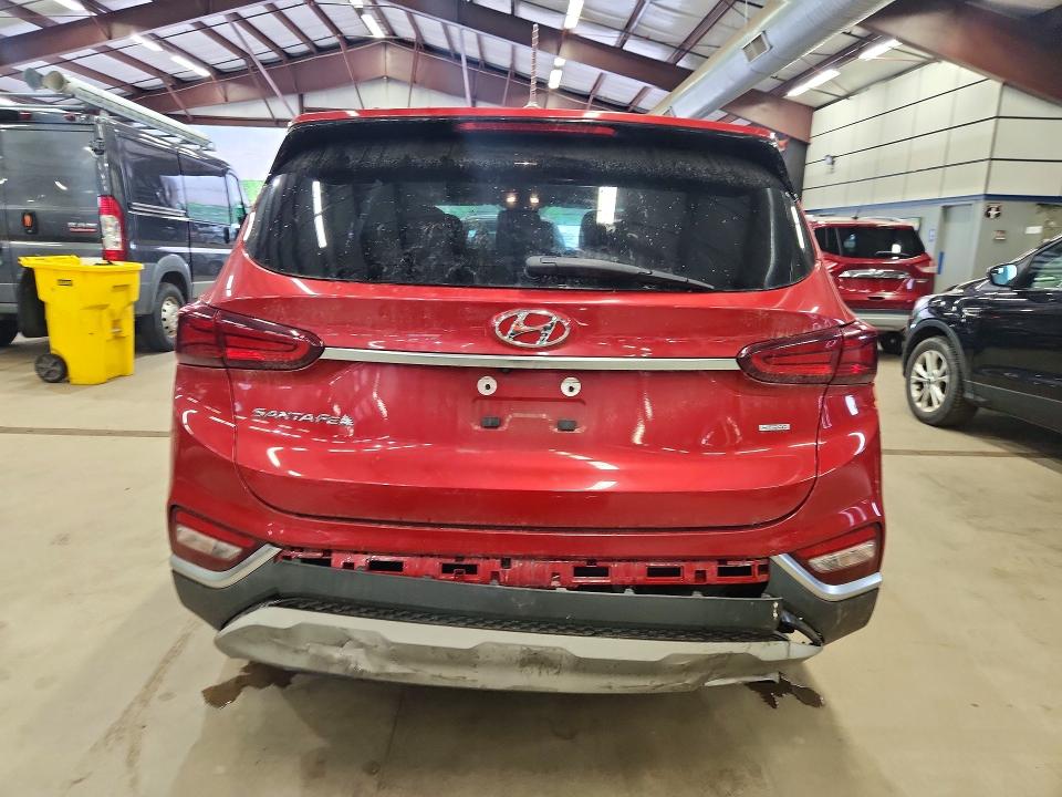 2019 Hyundai Santa fe VIN 5NMS2CAD4KH117508 COPART salvage auction — REAR END, Ct - Certificate Of Title, sold $2,550 on 2026-07-09 (photo 6)