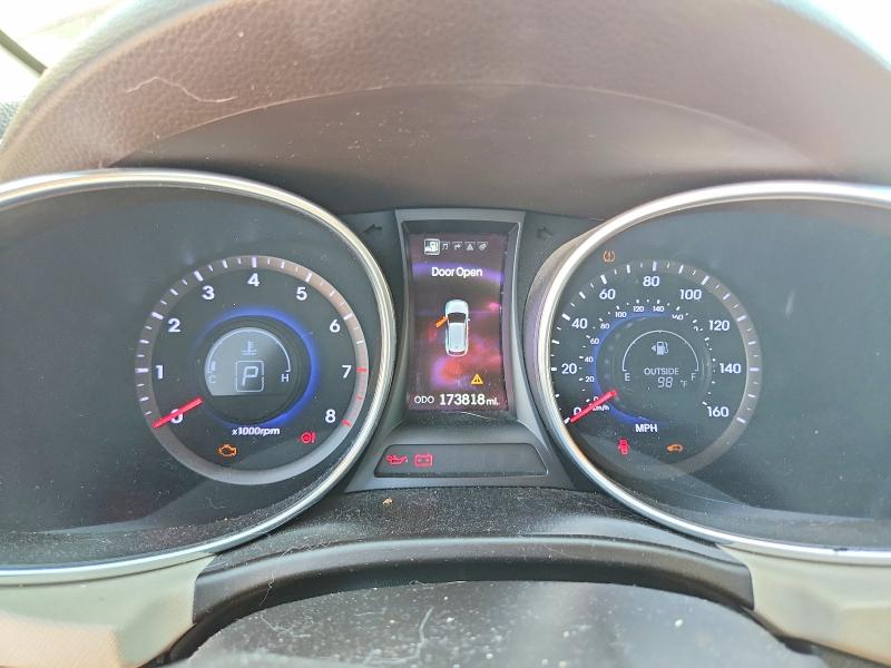2013 Hyundai Santa fe VIN KM8SR4HF8DU013118 COPART salvage auction — REAR END, Al - Certificate Of Title, sold $2,202 on 2026-08-01 (photo 9)