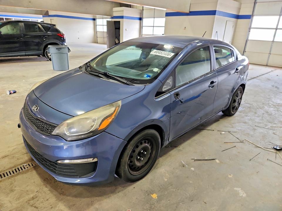2016 Kia Rio VIN KNADM4A37G6604980 COPART salvage auction — FRONT END, Va - Certificate Of Title, sold $500 on 2026-07-17 (photo 1)