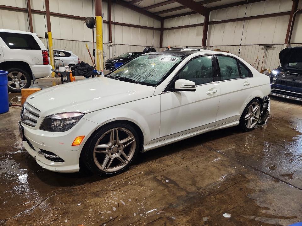 2011 Mercedes-benz C class VIN WDDGF8BB1BR176201 COPART salvage auction — REAR END, PA - CERTIFICATE OF SALVAGE, sold $1,200 on 2026-08-04 (photo 1)