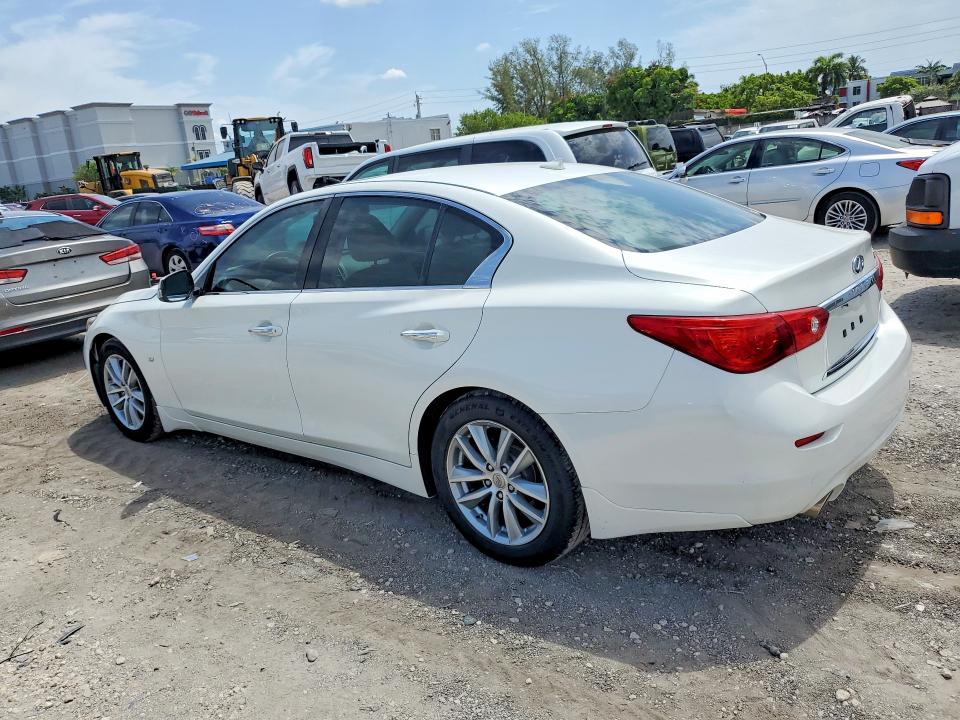 2015 Infiniti Q50 VIN JN1BV7AP8FM330553 COPART salvage auction — MINOR DENT/SCRATCHES, FL - CERTIFICATE OF TITLE (P), sold $1,500 on 2026-07-31 (photo 2)