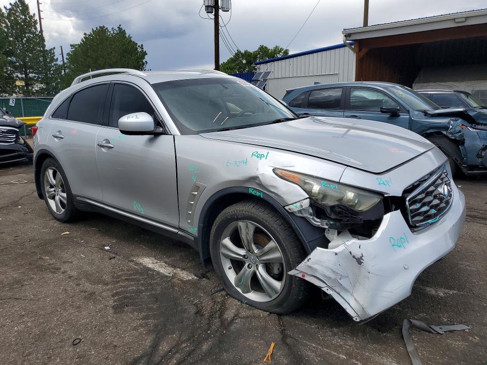 2009 Infiniti Fx35 VIN JNRAS18U79M104423 COPART salvage auction — FRONT END, Co - Salvage Title, sold $275 on 2026-07-21 (photo 4)